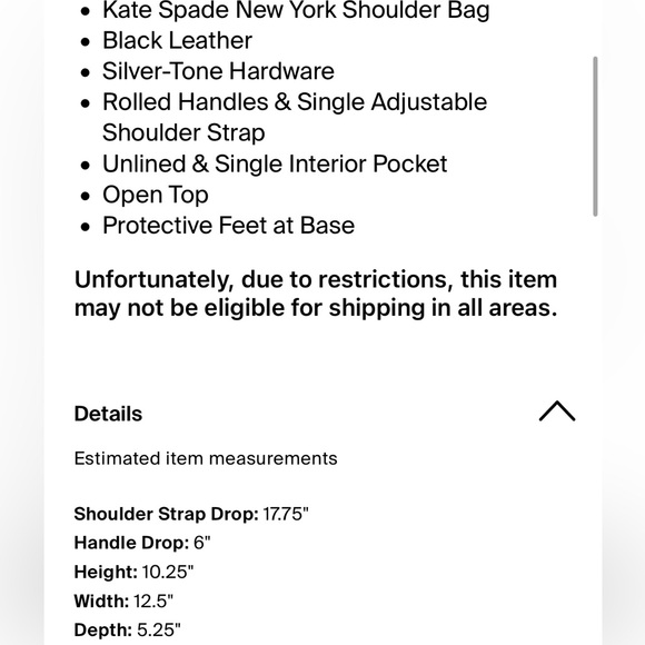 Kate Spade Black Leather Shoulder Bag - Picture 10 of 10